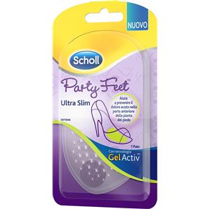 Scholl Party Feet Ultra Slim - Cuscinetti in Gel Sottili per la Protezione della Pianta del Piede con Tecnologia Anti-scivolo, 1 Paio