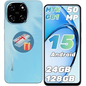 Blackview Color 6 Smartphone Android 15, 24(8+16) GB+128GB/2TB, Octa-Core, 6.67" 90 Hz, 50MP+13MP, Telefono 2025, 5000 mAh 18W, Cellulare Doppia SIM/OTG/Face ID/Fingerprint/Jack per Cuffie da 3,5 mm
