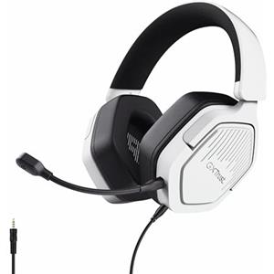 Trust Gaming GXTrust 1492W Ravox Cuffie Gaming per PS5 PS4 Switch PC Xbox Mobile, Jack 3.5 mm, Driver da 50 mm, Archetto Imbottito, Cuffie Over Ear con Filo e Microfono Removibile, Bianco