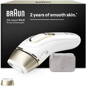 Braun Silk·expert Pro 5, Epilatore Luce Pulsata Smart, Epilazione Laser Peli Donna A Casa, Riduzione Permanente Dei Peli, Con 1 Testina E Custodia, PL5100