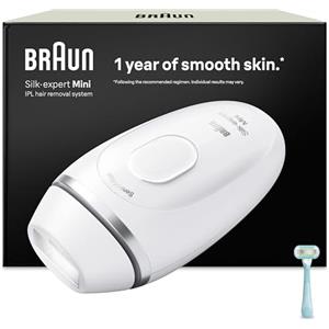Braun Silk·Expert Mini Epilatore Luce Pulsata Smart, Epilazione Laser Peli Donna A Casa, Riduzione Permanente Dei Peli, Con Rasoio Gillette Venus, PL1104