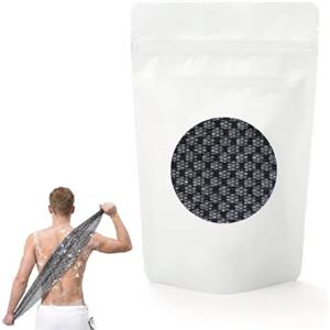 Reiteag Aquemis Asciugamano Esfoliante, Elensia Asciugamano Esfoliante In Fibra Di Bambù - Doppio Lato, Asciugatura Rapida, Delicato Sulla Pelle, Design Allungato Per Pulizia Completa Del Corpo (1 Pezzi)