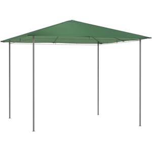 Bakaji Gazebo da Giardino 3x3 mt Struttura Tubolare in Acciaio Inox, 4 pali Rivestimento in Tessuto Oxford PVC Antipioggia Impermeabile Antivento Colore Beige Arredo Giardino Terrazzo Esterni (Verde)