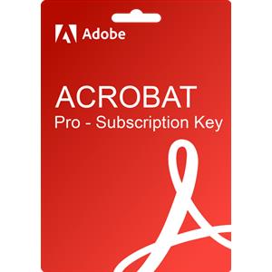 Adobe Acrobat Pro DC - 1 Month Subscription Key | Windows & Mac