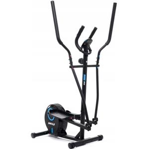 BAKAJI Cyclette Ellittica per Fitness da Casa con Manico Alto e Sedile Regolabile, Bici da Palestra, Spinning Bike Verticale con Sensori Cardiaci e Calorie per Allenamento Gambe, Pancia, Cardio