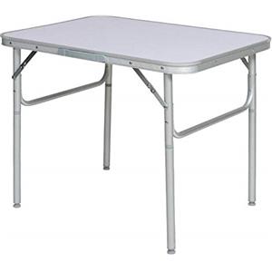BAKAJI Tavolo Camper Campeggio Picnic Alluminio Pieghevole a Valigetta per Spiaggia o Giardino (90 x 60 x 70cm)