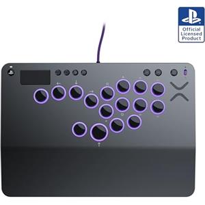 Turtle Beach Victrix Pro KO Leverless Fight Stick - con licenza ufficiale Capcom e PlayStation, compatibile con PS4, PS5 e PC, con switch RGB hot swappable, design ergonomico