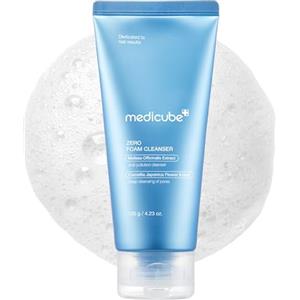 medicube Detergente Zero Foam Per Pelli Sensibili, Per Il Controllo Del Sebo, L'Equilibrio Dell'Umidità E La Riduzione Dei Pori, Korean Skincare 120 Fl Oz (Confezione Da 1), Foglie Di Clorogalum