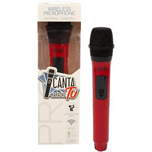 CANTA TU KARAOKE CANTA TU Tu Karaoke Microfono Wireless Pro 2023, Microfono Karaoke Senza Fili, Frequenza 2402MHz-2480MHz, 4 Colorazioni Disponibili, Compatibile PRO 2023, Ideale per Duetti, Rosso
