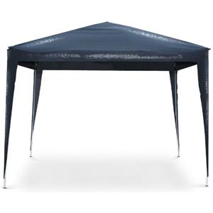 BAKAJI Gazebo struttura in acciaio 3 x 3 MT colore: grigio antracite