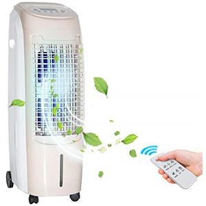 Bakaji Raffrescatore Rinfrescatore Ventilatore Umidificatore Inizzatore d'aria Air Cooler Massima Potenza Raffreddamento Serbatoio 15 Litri Ghiaccio Acqua Filtro Antipolvere Timer e Telecomando
