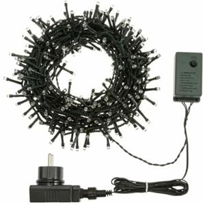 XMASKING Catena 12,5 m, 300 led bianco caldo, con giochi di luce, cavo verde, EX Best Value, luci per l'albero di Natale, luci colorate, luci natalizie