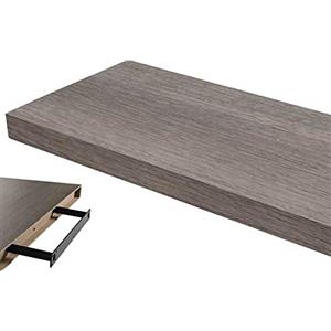 BAKAJI Mensola Scaffale da Parete Design Moderno in Legno MDF Ripiano Libreria Design Moderno Dimensione 60 x 25 x 4 Decorazione Parete Casa (Olmo)