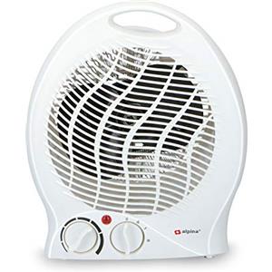 Alpina Termoventilatore portatile - 2000 Watt - 2 livelli di riscaldamento - bianco