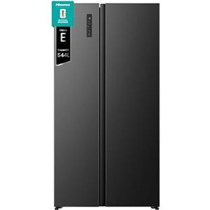 Hisense RS3P558NEFE, NUOVO Frigorifero Side by Side, AMPIA capacità 544 litri, Total No Frost, Convert Active zone, Motore Inverter, Controllo Elettronico Touch, Cassetto Fresh Crisper, Classe E, Nero