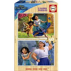 Educa - Puzzle Legno Disney Encanto | 2x50 pezzi Puzzle Legno | Mirabel, Encanto Disney | dai 4 anni (19198)