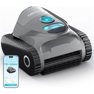 TALOSBO C1 Robot Piscina Pareti e Fondo, Doppio Filtro, Autonomia 170-180 min, 3 Motori, Aspirazione Potente, Controllo App, Aspiratore Piscina Fino a 150 m²
