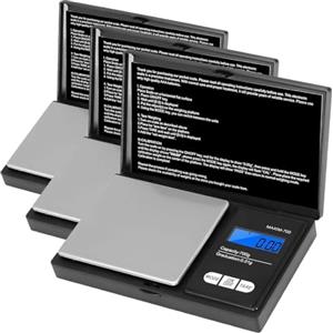 Vinabo Bilancia Precisione 700g/0.01g, Portatile Bilancino per Gioielli, Bilancia di Precisione 0.01g,Digital Pro Pocket, con Display LCD e 7 Unità, Funzione Tara, per Cucina Cucinare, Caffè, Farmaci