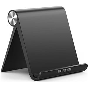 UGREEN Porta Tablet Telefono, Supporto da Tavolo Regolabile, Compatibile con iPad, Samsung Tab S9 S8, Switch, iphone 17 Pro Max Air/16/15/14; Galaxy S25/S24 e Altri da 4'' a 11'' Nero