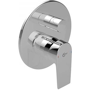 Ideal Standard Ceramix Miscelatore Monocomando Incasso per Doccia e Vasca, Cromato, con Deviatore e Sistema EKO