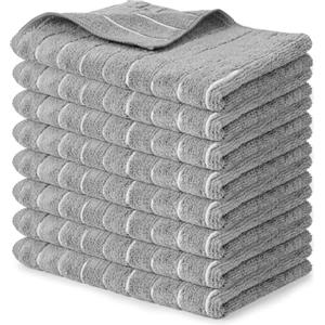 Solvant set di 8 Strofinacci Cucina da 65 X 45 cm, Asciugamani Cucina Super Assorbenti e Robusti, Canovacci Cucina Premium, Strofinacci Cucina Cotone Asciutti