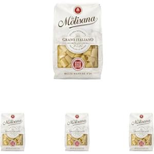 La Molisana, Mezze Maniche n. 38, Pasta da Solo Grano Italiano - Trafilata al Bronzo, Ruvida e Tenace con Eccellente Tenuta in Cottura - Confezione da 2000 g
