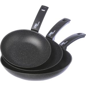 Moneta Set Padelle 20-24-28cm Etnea