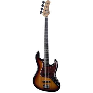 EKO GUITARS - Basso Elettrico JB-100, 4 Corde Short Scale, Corpo in Pioppo, Manico in Acero, Tastiera in Laurel, Pickup Tipo Jazz, Colore Sunburst