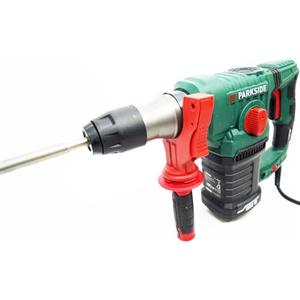 FITNMORE Parkside® PBH 1550 B2 Martello perforatore e scalpello, 5 J, 1550 W, con set di punte e scalpelli, SDS-Plus