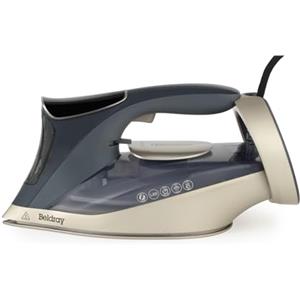 Beldray Ferro da Stiro a Vapore Beldray 3200W - Touchscreen Digitale LED, Controllo Preciso della Temperatura, 4 Modalità di Calore Preimpostate, Piastra in Ceramica, Spegnimento Automatico