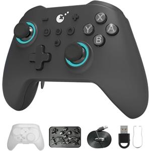 AKNES GuliKit KK3 Max Controller - Joystick e Trigger ad Effetto Hall, Anti-Drift, Polling Rate 1000Hz, 4 Pulsanti Posteriori Rimovibili, Compatibile con Nintendo Switch 2/Switch/OLED/PC/iOS/Android
