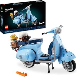 LEGO Icons Vespa 125, Kit Modellismo per Adulti in Mattoncini, Idea Regalo Creativa per Uomo, Donna, Lui o Lei di Compleanno, Replica Piaggio Anni 60 da Costruire, Hobby Rilassante da Collezione 10298