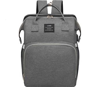 Chickwin Zaino Cambio Neonato con Fasciatoio, Zaino Neonato Multifunzione Mamma Zaino per Neonati per Viaggio Borsa Fasciatoio Portatile Grande per Mamma e Papà (31x22x41cm,Grigio)