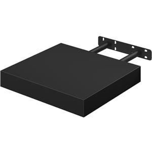 WOLTU Mensola da Muro Rettangolare Scaffale Libreria a Parete Decorazione per Cameretta Ufficio Porta CD/Dvd in Legno Nero 25cm RG9365sz