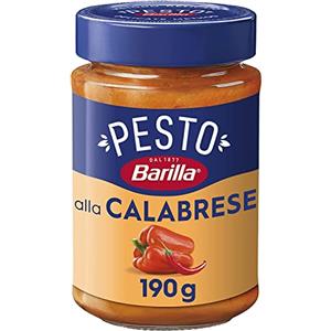 Barilla Pesto alla Calabrese - 190g con Peperoni Rossi e Pecorino Romano Dop