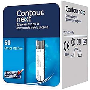 Ascensia Diabetes Care Italy - Strisce reattive Contour Next per misurazione glicemia - 50 pezzi