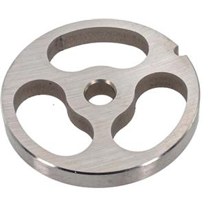 Floweringbeter Piastra tritacarne in acciaio inox, diametro 69 mm, accessorio da cucina per smerigliatrici commerciali di tipo 12, fori da 6 mm, 8 mm, 10 mm, 12 mm, 18 mm (3 fori)