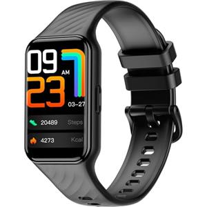 Baolubao Smartwatch Uomo Donna, Orologio Fitness Cardiofrequenzimetro Orologio Fitness/SpO2/Sonno/Contapassi, Notifiche Smart Watch Activity Tracker per iOS Android (2 Cinturini)