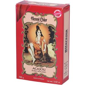 Sitarama POLVERE HENNE ACAJOU ROSSO MOGANO HENNE COLOR POLVERE VEGETALE COLORANTE RIFLESSANTE 100 G