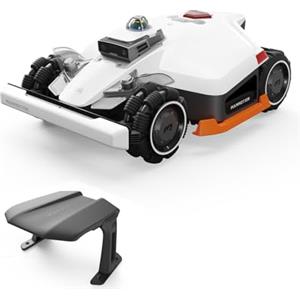 MAMMOTION LUBA 3 AWD 1500 Robot Tagliaerba con Garage Standard, LiDAR+Doppia Telecamera AI Vision a 360°, Trazione Integrale per Pendenze all'80%, Gestione Multizona