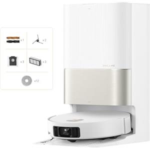 DREAME X50 Ultra Complete Robot Aspirapolvere, Rilevamento Degli Ostacoli con IA e Navigazione a 360°, Superare l'ostacolo di 6CM, Aspirazione Fino a 20000 Pa, Doppia Spazzola Antigroviglio