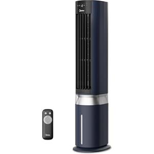 Midea Sensicool - Raffreddatore ad aria con raffreddamento ad acqua da 7 l, condizionatore portatile senza tubo di scarico, ventilatore con raffreddamento ad acqua, 2000 m³/h, 6 velocità, display