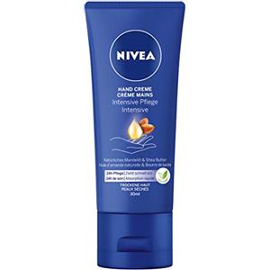 Beiersdorf NIVEA Crema mani per la cura intensiva Mini (30 ml), crema per la pelle ricca con olio di mandorle per l'umidità intensiva, cura delle mani con l'esclusiva fragranza Nivea