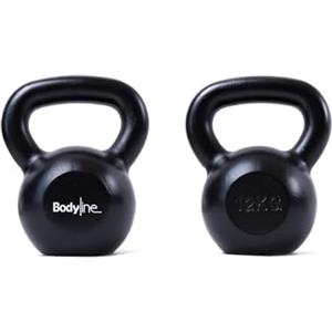 Bodyline Kettlebell In Ghisa 12 Kg Pesi - Manubrio Russo Professionale Per Allenamento Funzionale, Palestra E Fitness Casa Con Impugnatura Ergonomica