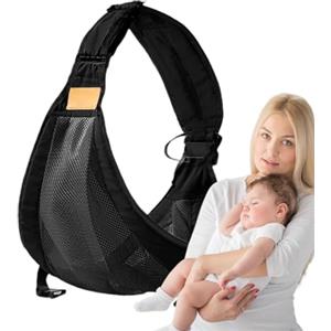 Generico Ergonomico con Sedile d'Anca fino a 25kg - Fascia Porta Bebè Laterale in Cotone Traspirante - Supporto Regolabile per e Bambini 0-48 - Lavabile
