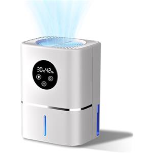 EPROICKS Deumidificatore, Deumidificatore Casa Silenzioso, con Display LED Dell'umidimetro, Adatto per Spazi di Circa 50-100 m³Come Camere da Letto, Bagni e Ambienti Domestici