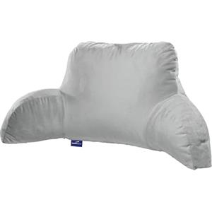 Traumnacht Cozy Cuscino da Lettura e Schienale per Letto, Grigio Chiaro, Rivestimento Sfoderabile e Lavabile in Morbido Microplush Delicato sulla Pelle, Prodotto secondo Standard di Qualità Tedeschi