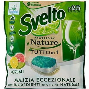 Svelto Tutto in 1 Pastiglie per Lavastoviglie Agrumi 25 lavaggi - 438 g