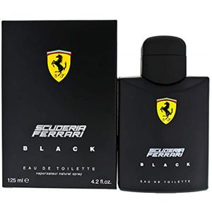 Ferrari Black, Eau de Toieltte spray, da uomo, 125 ml