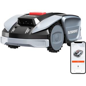 Sunseeker S3 Robot Tagliaerba Senza Filo Perimetrale, 800 m², RTK + Vision, Mappatura Assistita da IA, Gestione Multi-Zona, Evitamento degli Ostacoli, Pendenze 30%, Controllo tramite App
